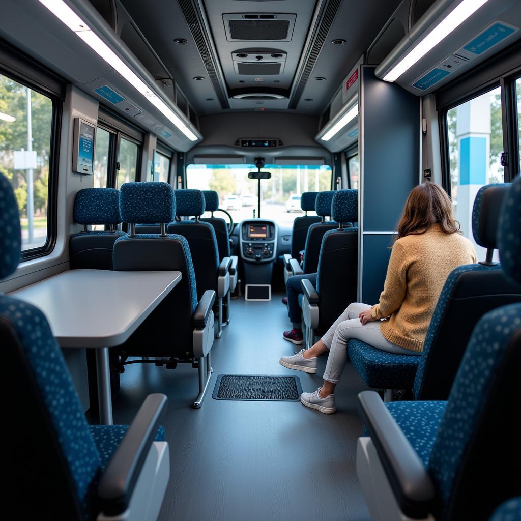 Bus Interior Amenities