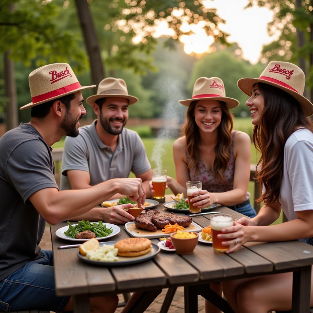 Busch Hat Social Gathering