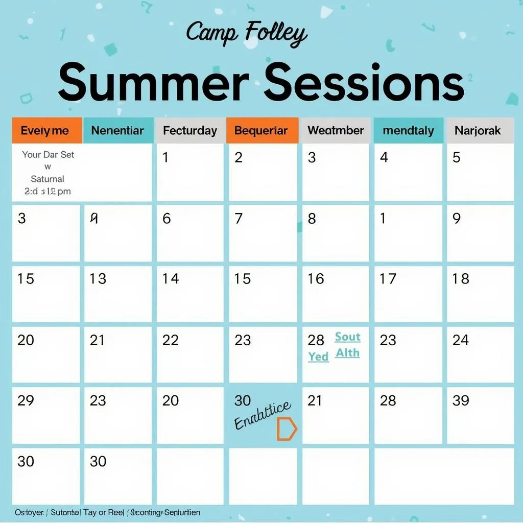 Camp Foley Summer Camp Dates