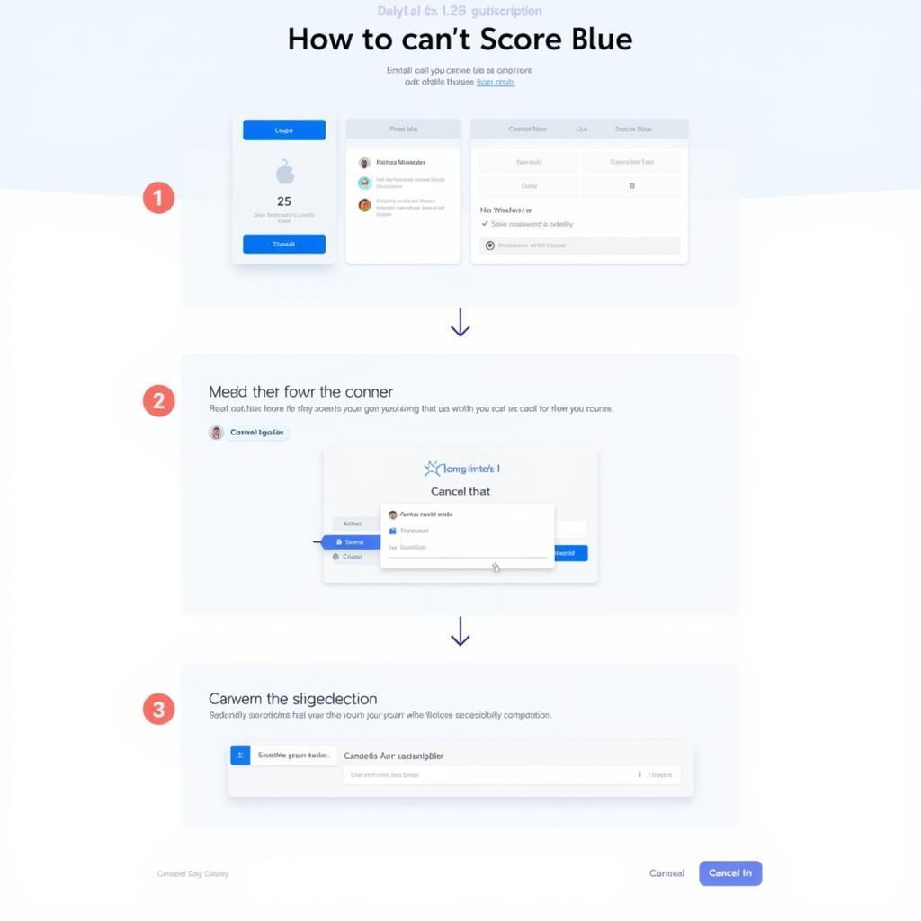 Canceling Score Blue Subscription Steps