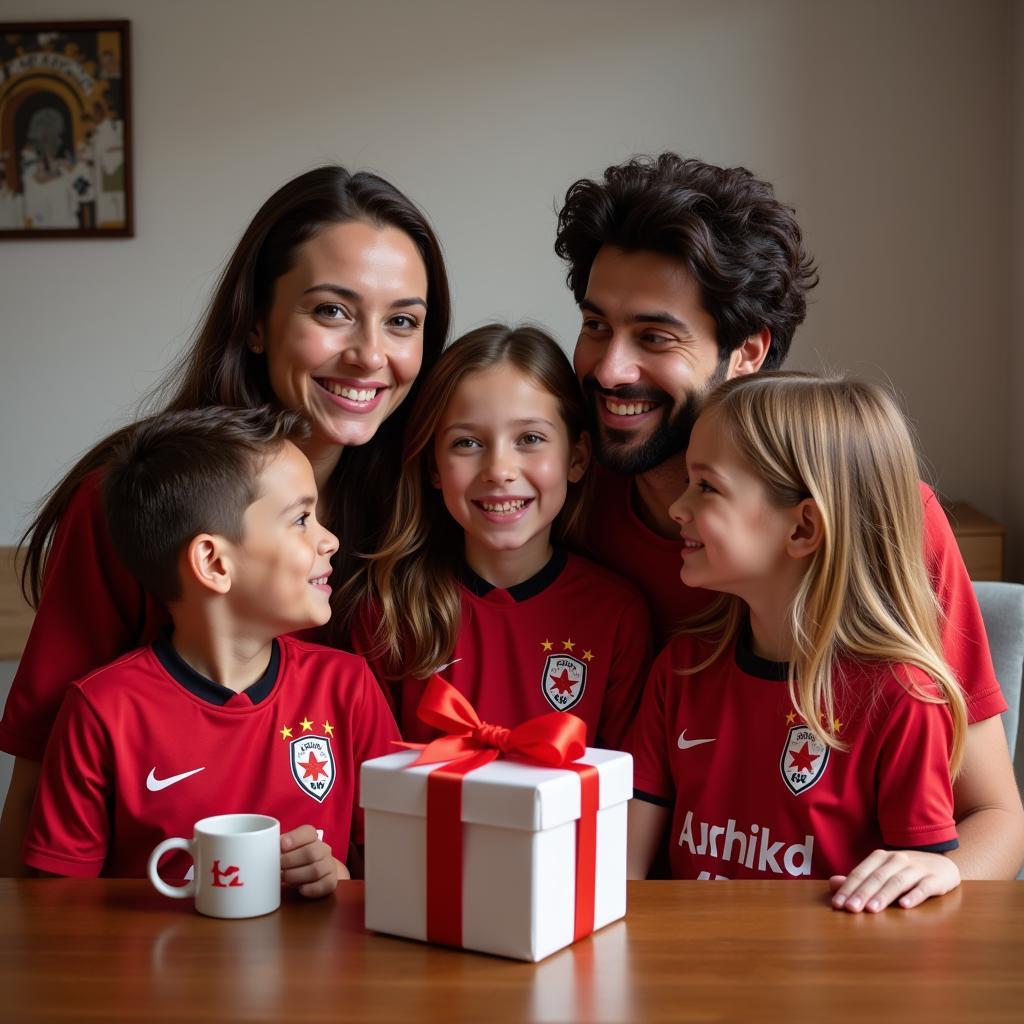 Cantu gift set enjoyed by a family of Besiktas fans