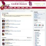 Cardinals fans interacting on a message board