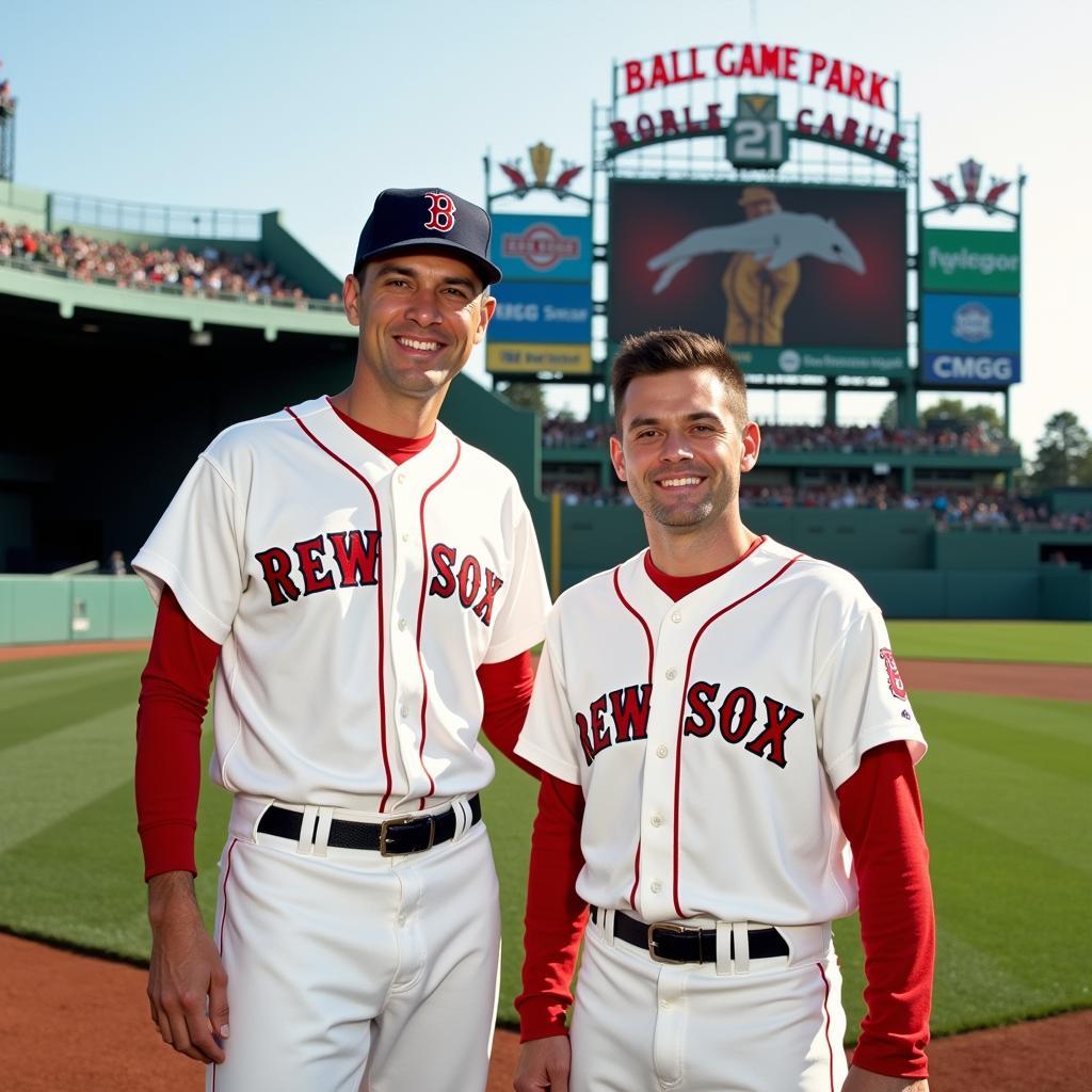 Carl Yastrzemski Family at Fenway Park