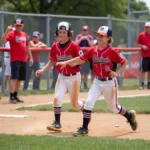 Carlsbad Little League game action photo