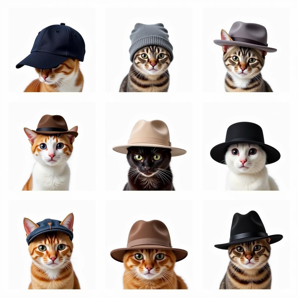 Cat Fitted Hat Styles