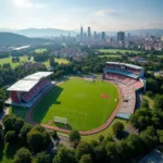 Aerial View of Champions Park Newberry Field