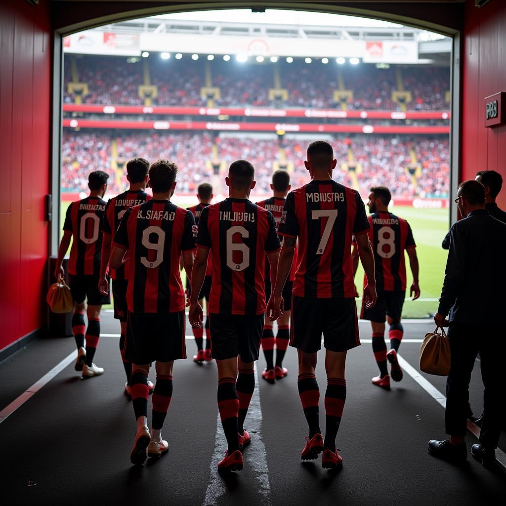 Beşiktaş Players Entering Vodafone Park