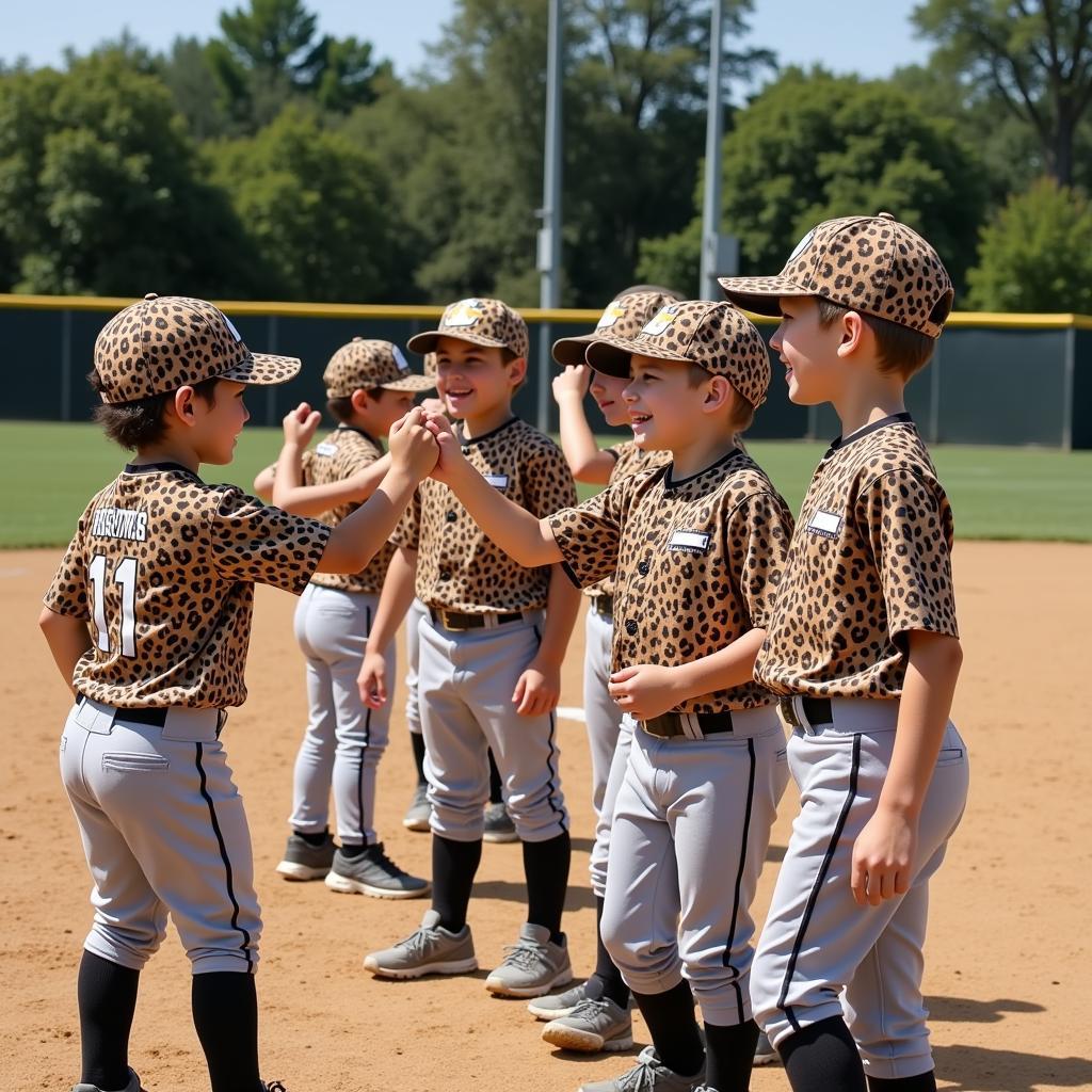 Cheetahs T-Ball Team Lineup