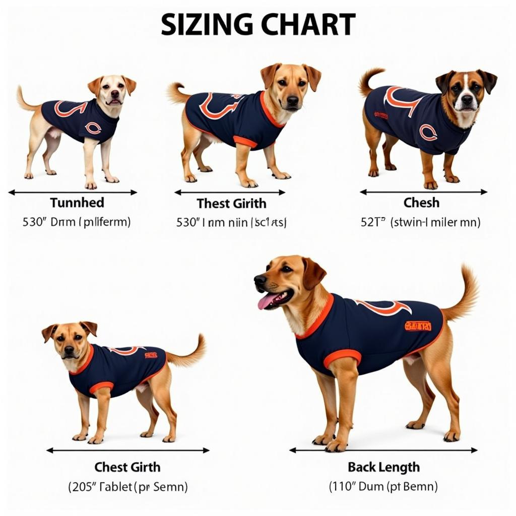 Chicago Bears Dog Jersey Sizing Chart