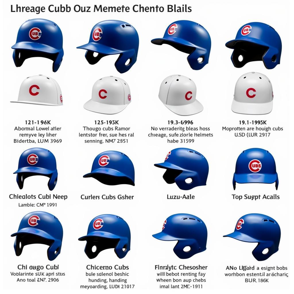 Chicago Cubs Helmet Variations Throughout the Years