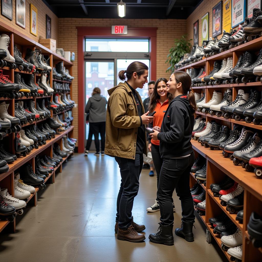 Renting inline skates in Chicago