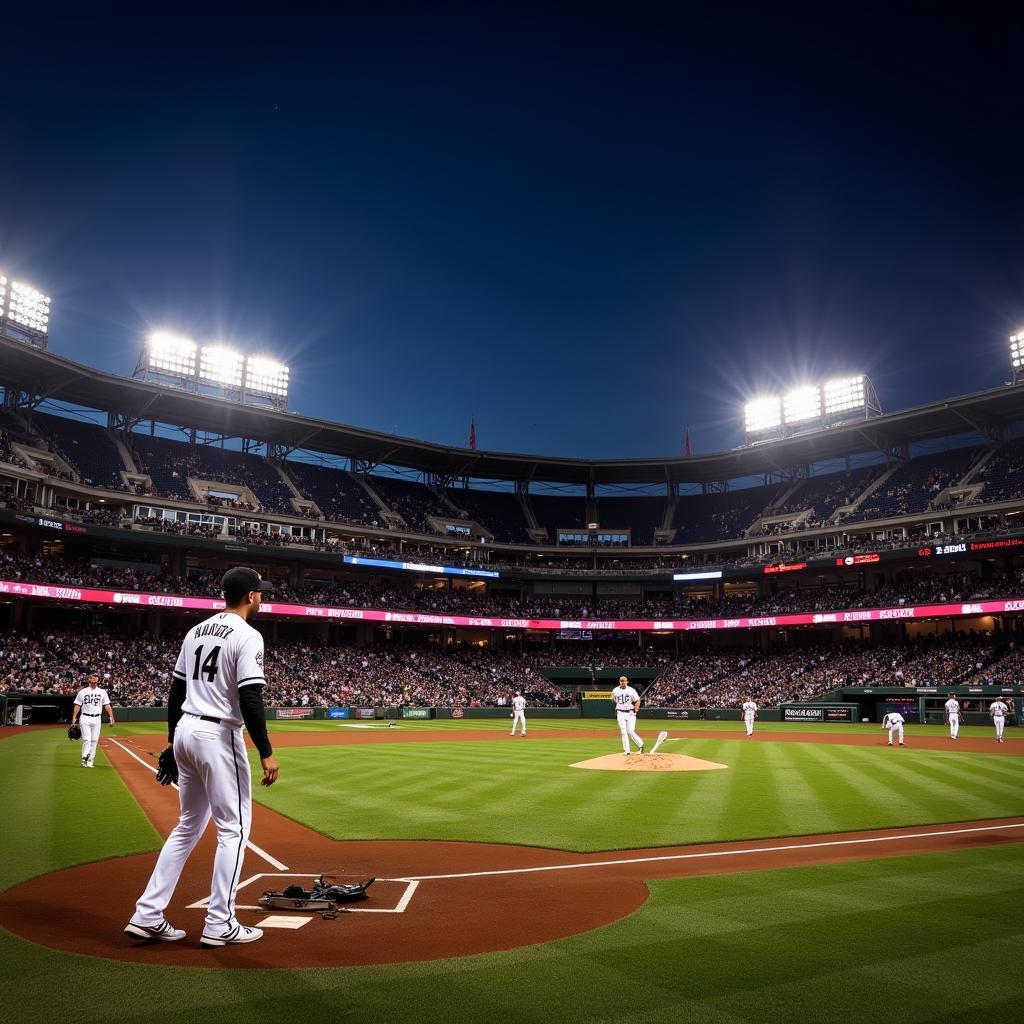 Chicago White Sox Players Take the Field at Guaranteed Rate Field