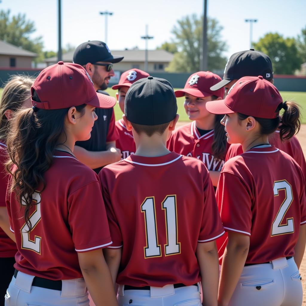 Chino Valley Little League Team Huddle