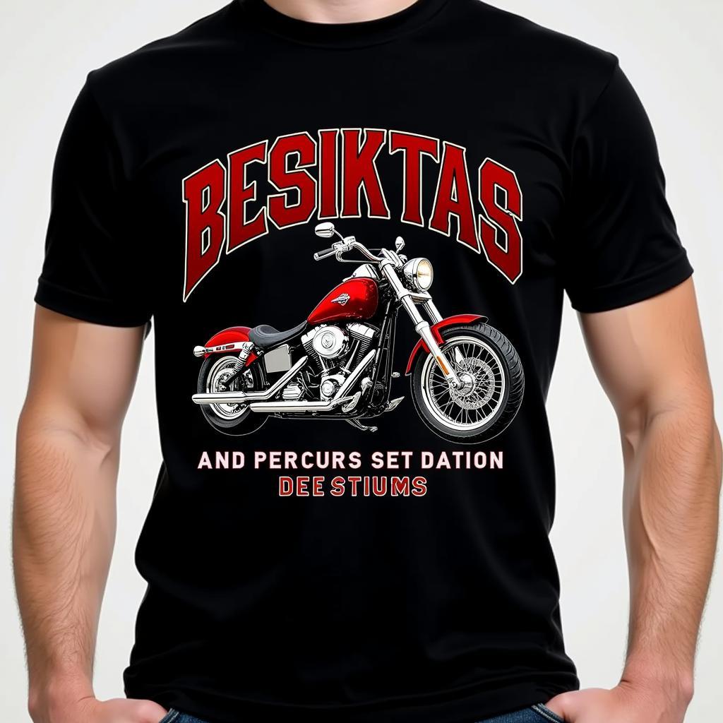 Besiktas Chopper Motorcycle T-Shirt Design