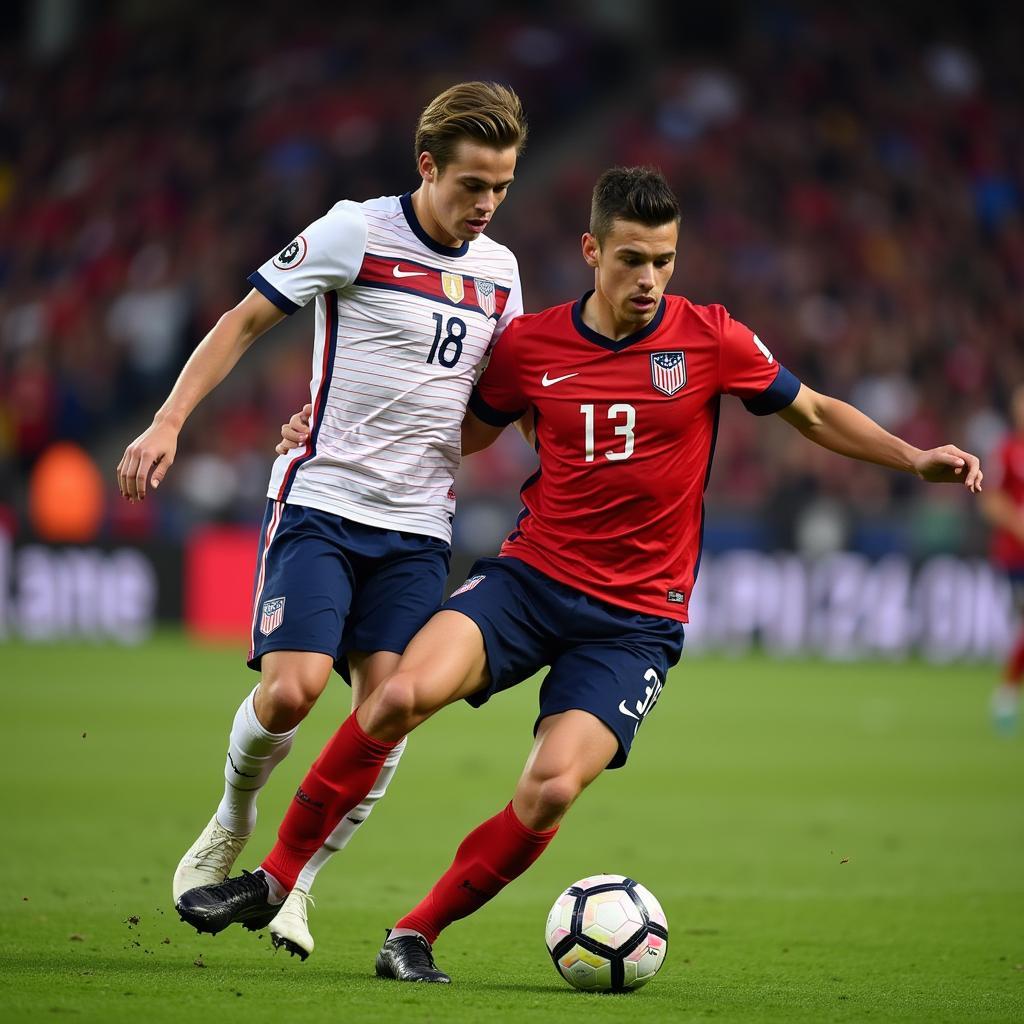 Christian Pulisic in Action for USMNT