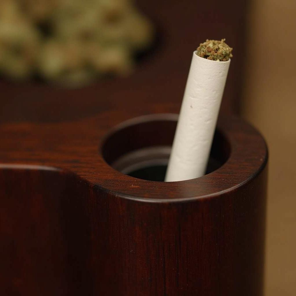 Close-up of a cigarette holder joint