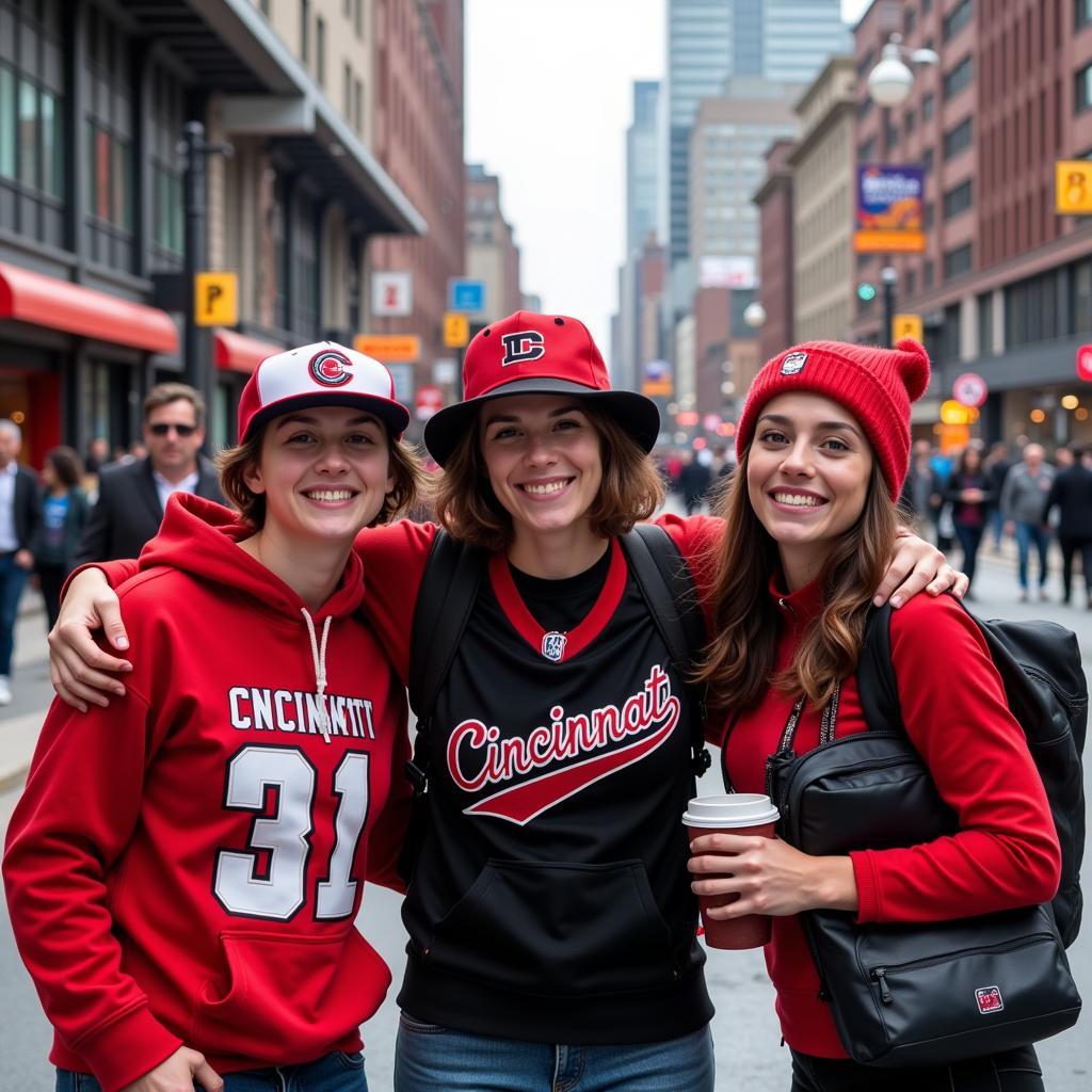 Cincinnati fans on an NBA road trip