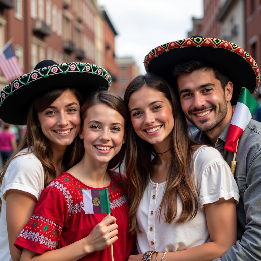 Family Celebrating Cinco de Mayo in Baltimore