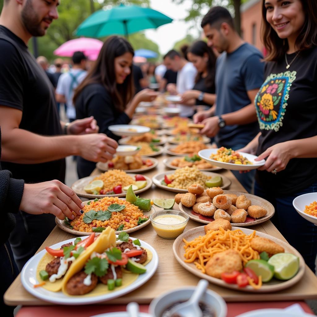 Cinco de Mayo Food Stalls in Baltimore