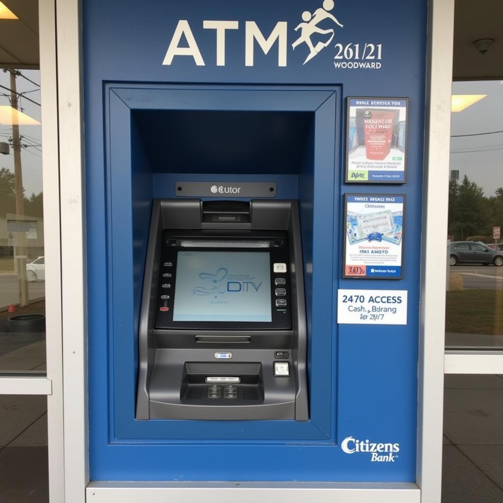 ATM at the Citizens Bank Woodward branch