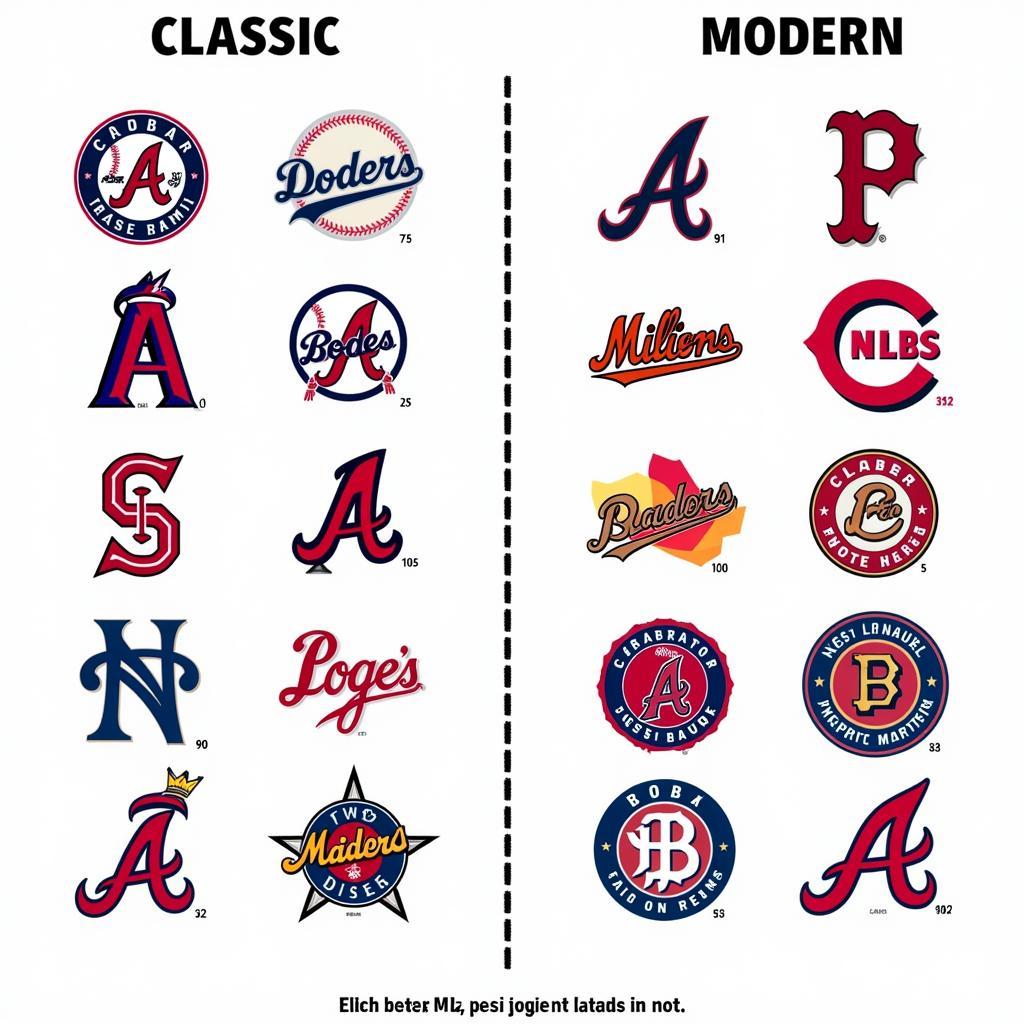 Classic MLB Logos Compared to Modern Versions