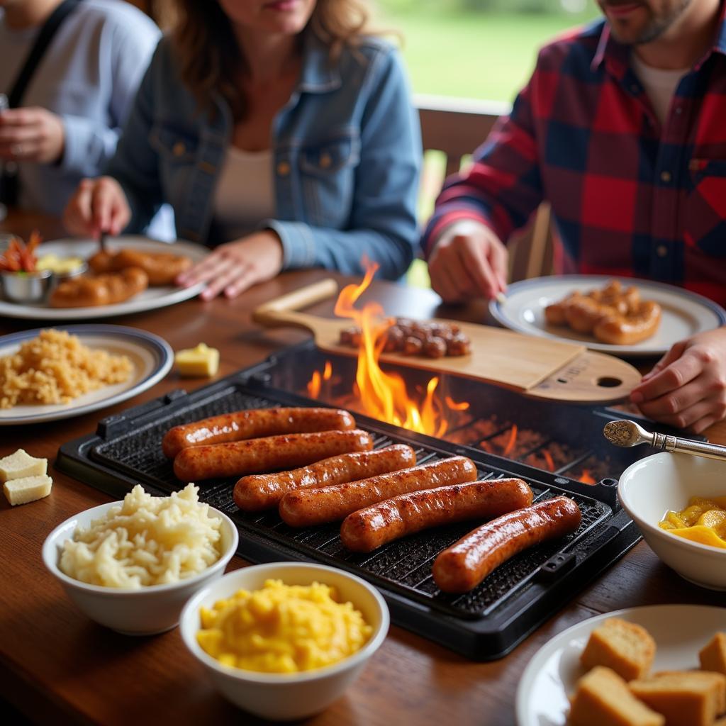 A Classic Sheboygan Brat Fry Setup