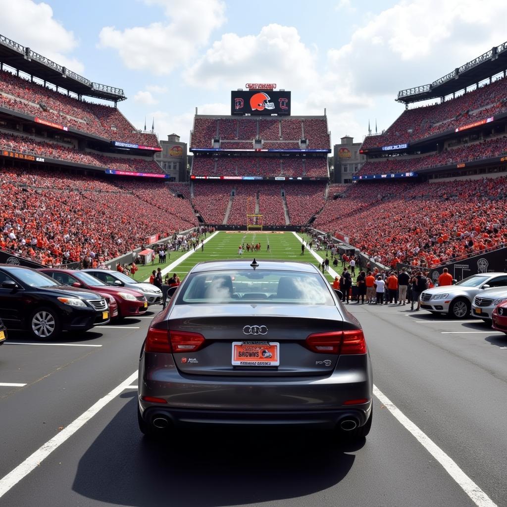 Cleveland Browns Fans Show Their Pride at the Stadium 