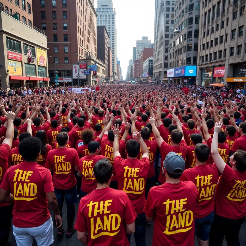 Cleveland Fans Celebrating Championship