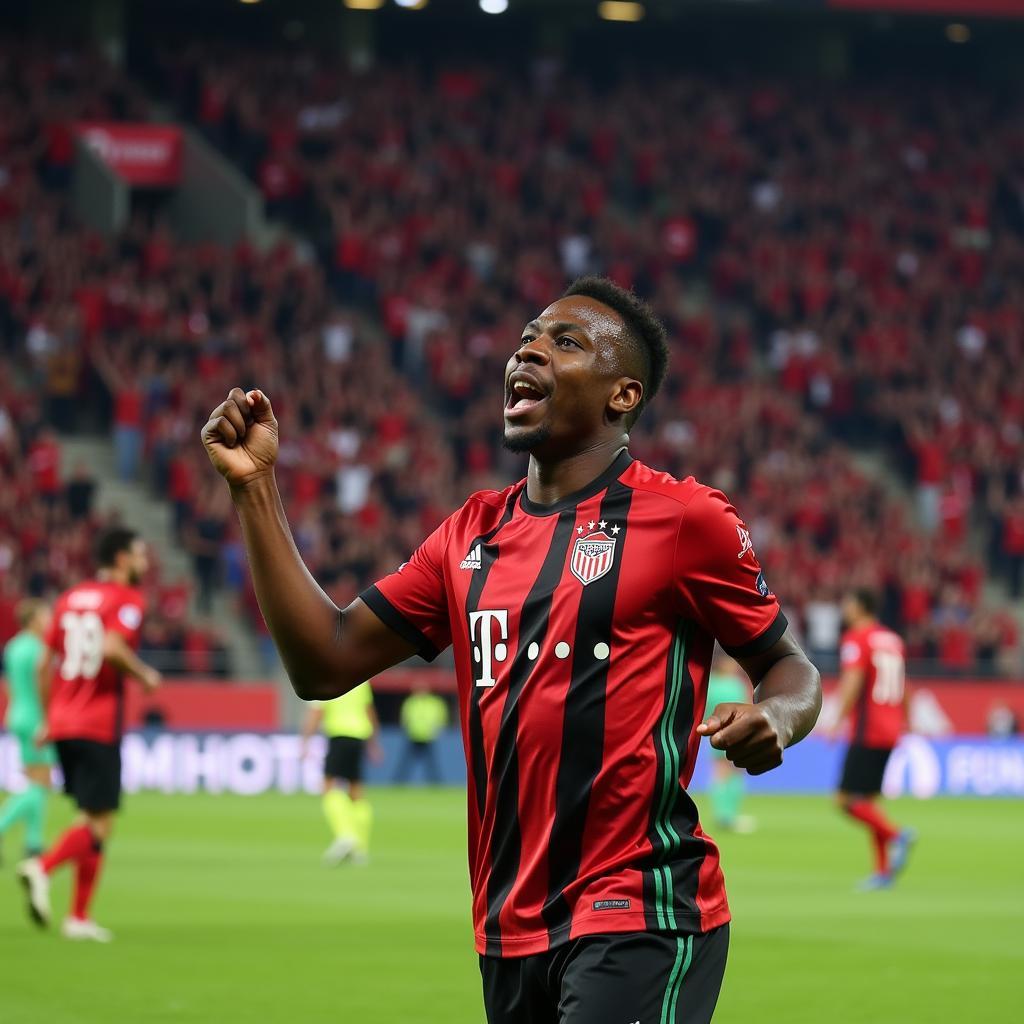 Clint Bryant Celebrating a Goal for Beşiktaş