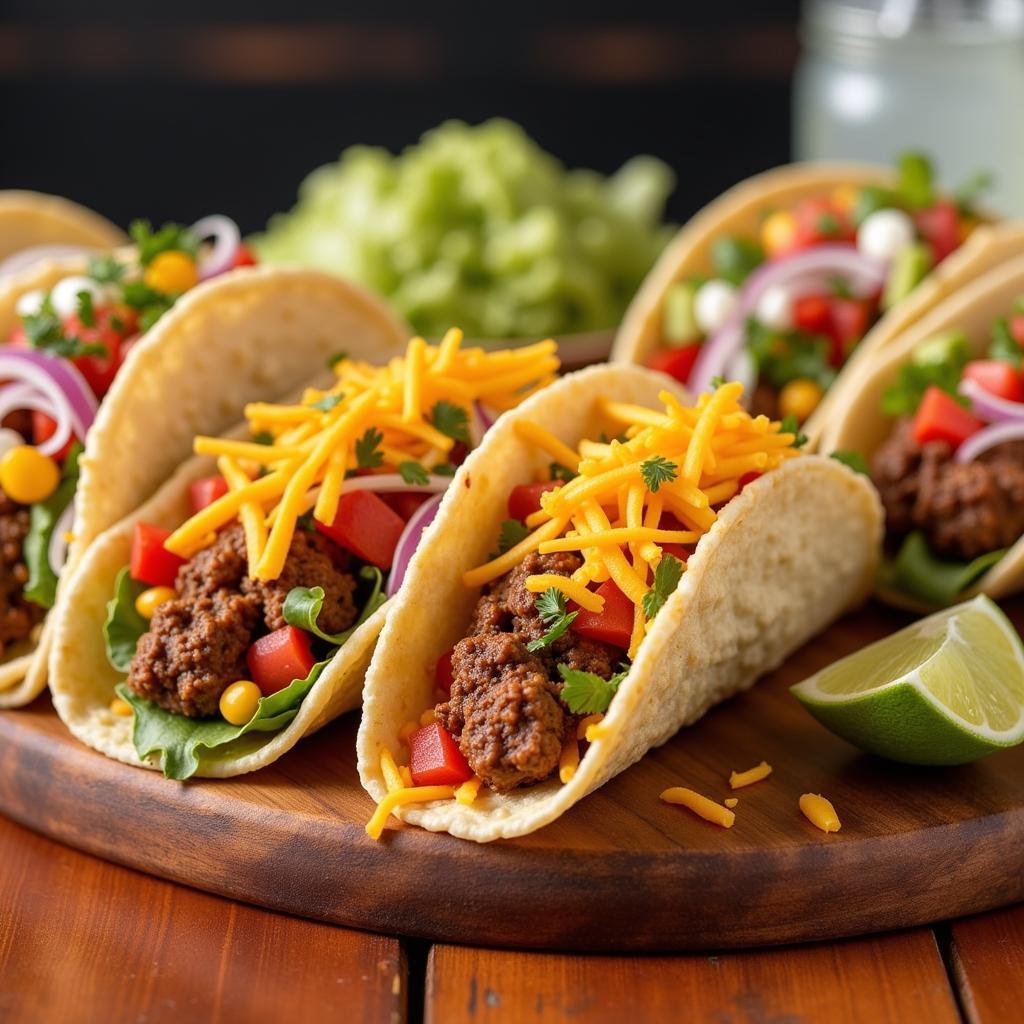 Close-Up of Taco Vida's Signature Tacos