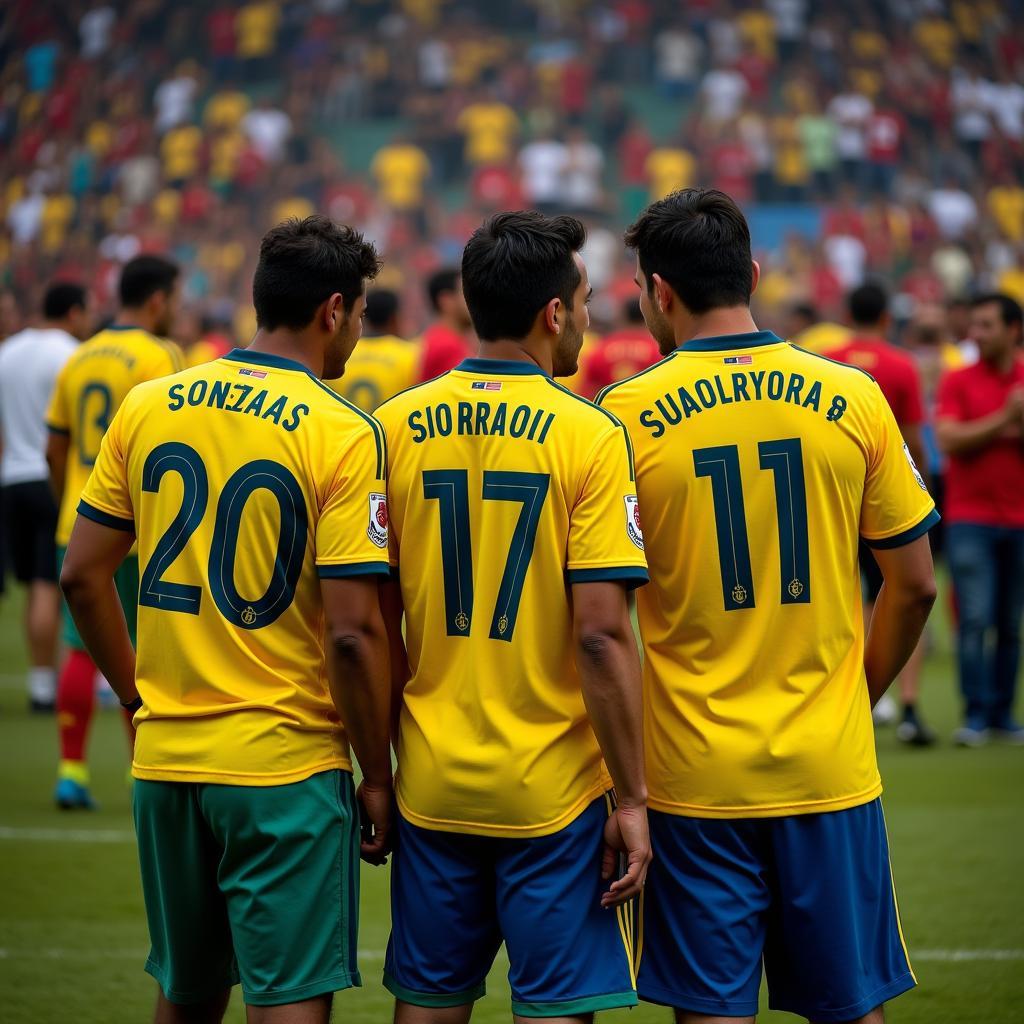 Club America Fans Wearing the Aztec Jersey