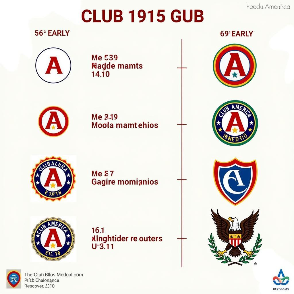 Evolution of the Club América Crest: From Simple Circle to Intricate Design