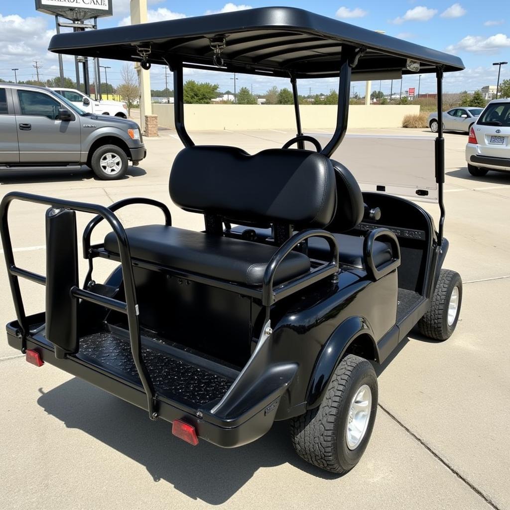 Club Car Precedent equipped with a rear seat kit