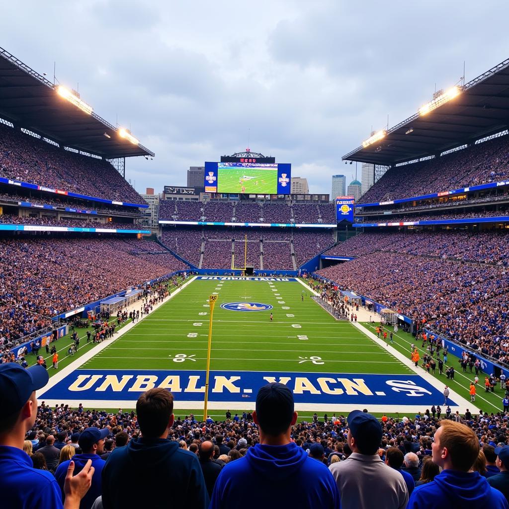 College Football Game Day in New York