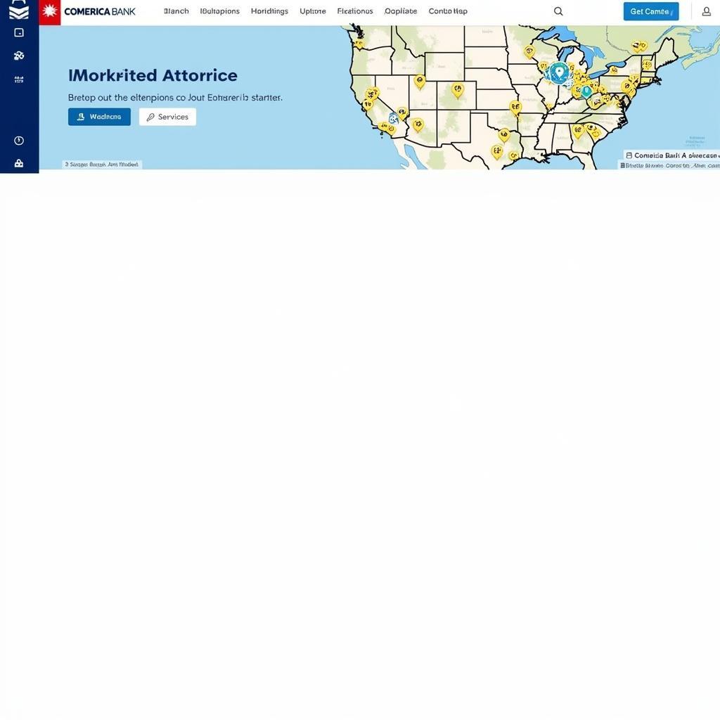 Comerica Bank Online Branch Locator Map