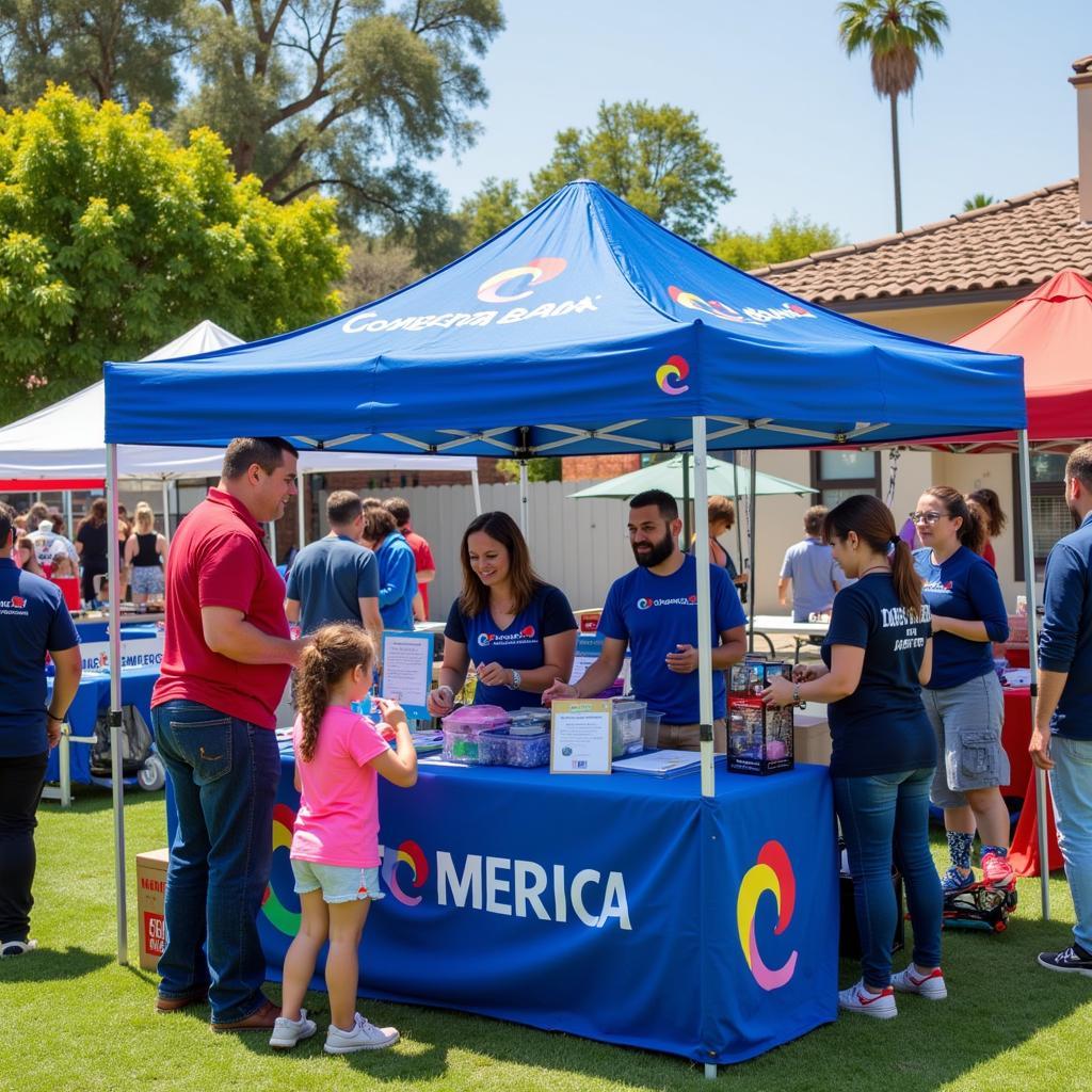 Comerica Bank sponsoring a community event in Anaheim, CA