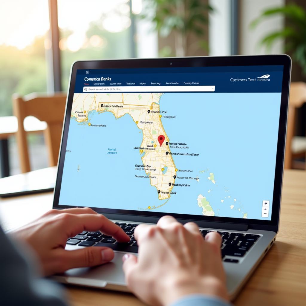 Using the Comerica Bank Branch Locator in Florida