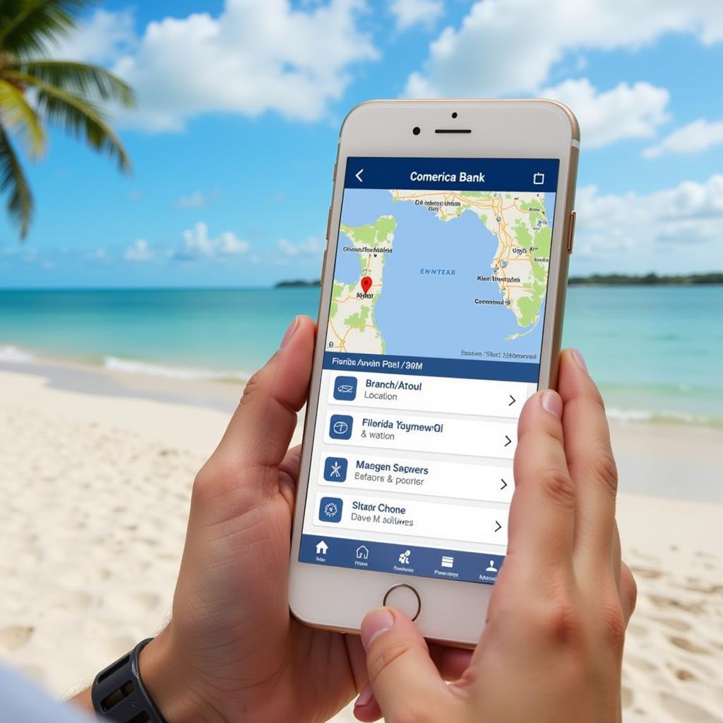 Using the Comerica Bank Mobile App in Florida