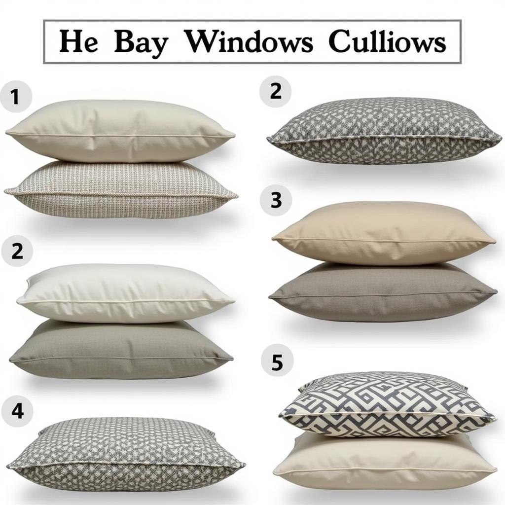 Comfortable cushion options for bay windows, including various materials and thicknesses.