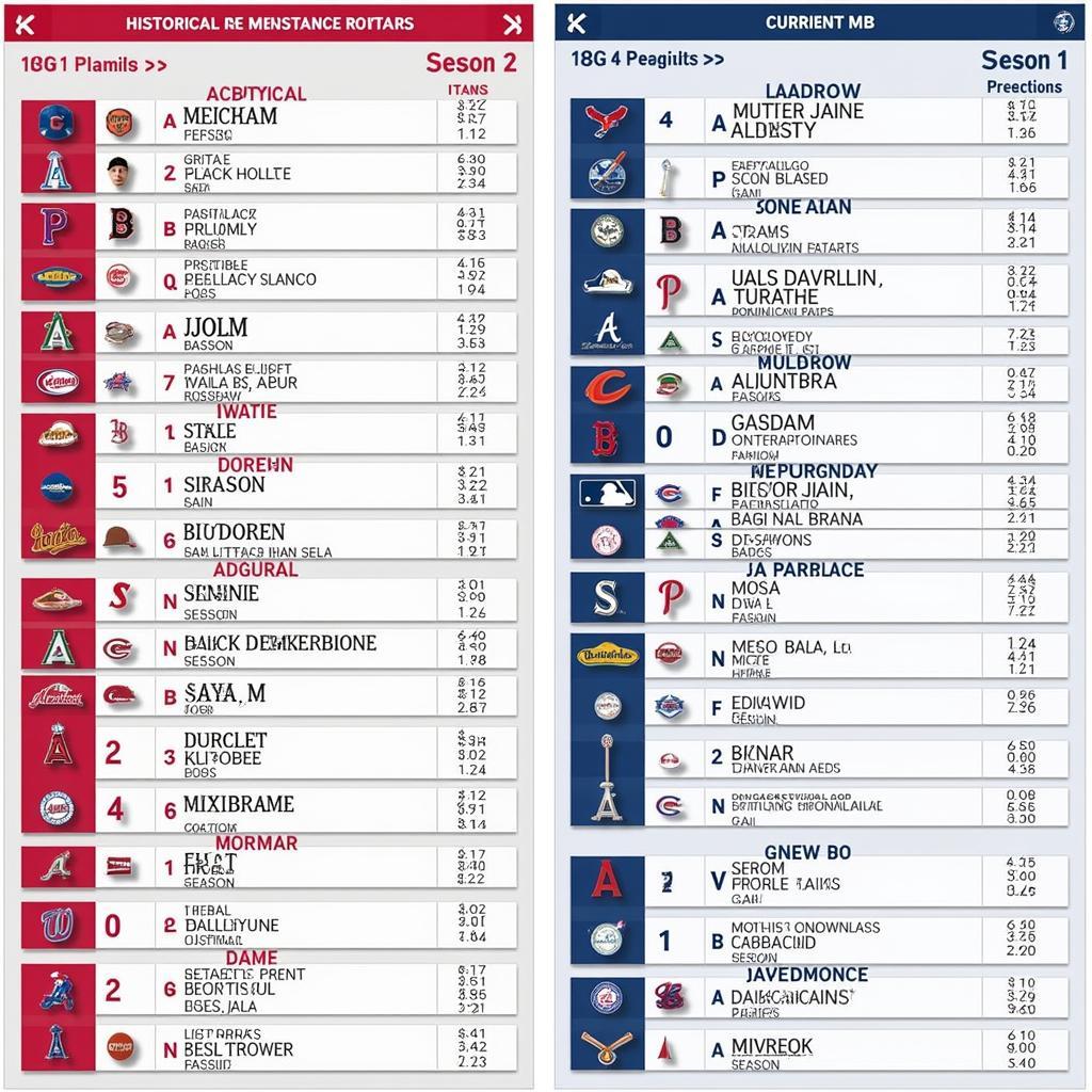 Comparing MLB Rosters Across Seasons