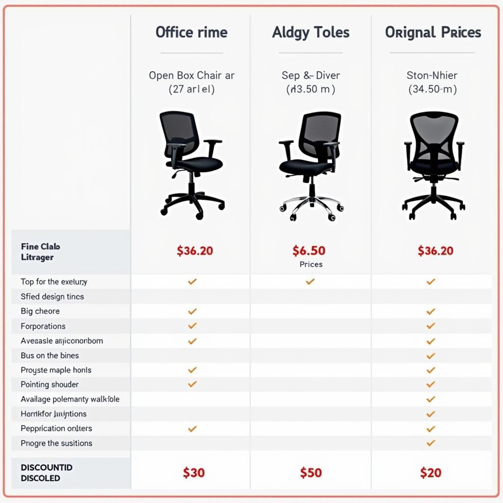 Comparing Prices and Features of Open Box Office Chairs