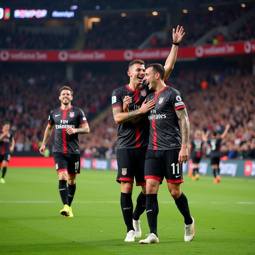 Connor Jeffers celebrating a goal for Beşiktaş