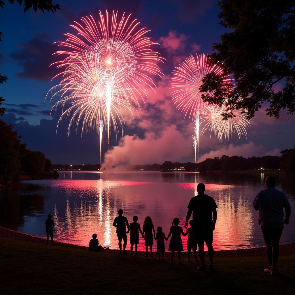 Conroe Fireworks Display Fourth of July 2024