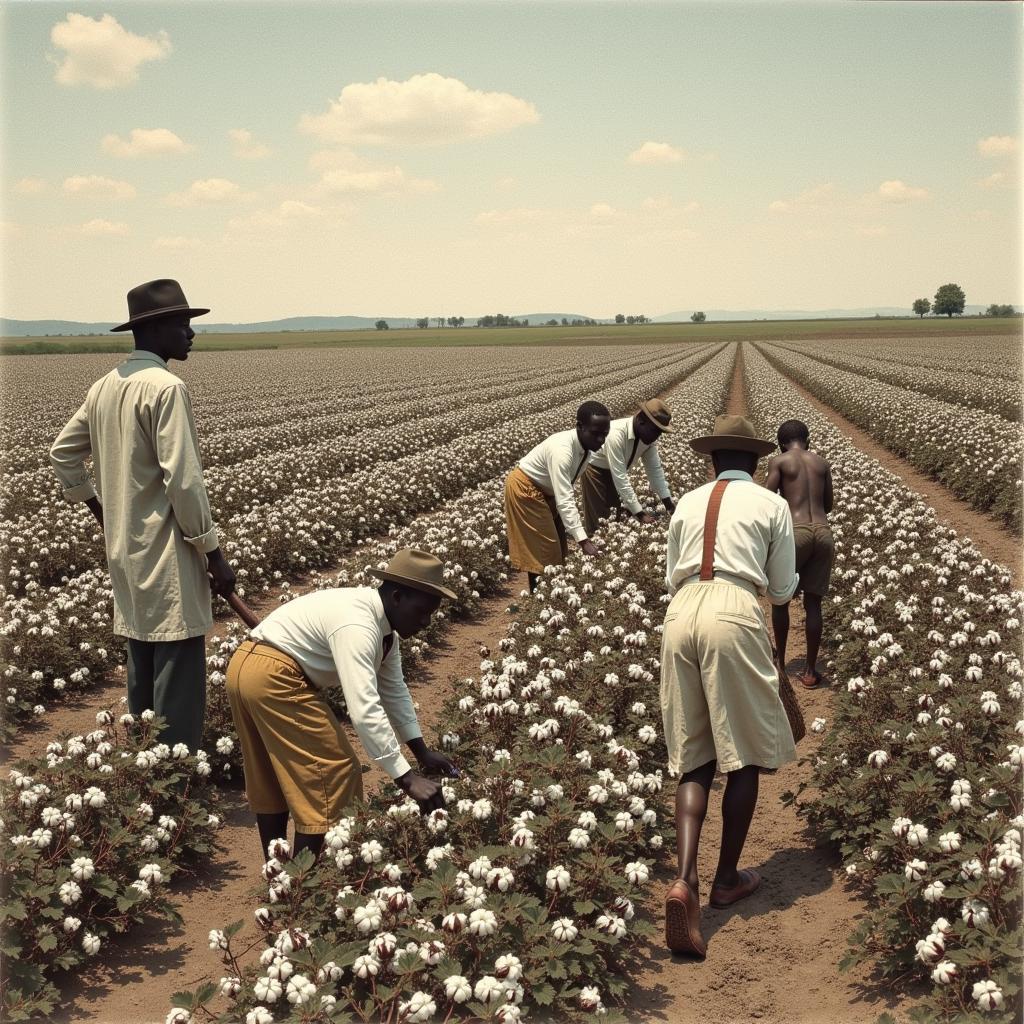 Cotton Picking in the 19th Century