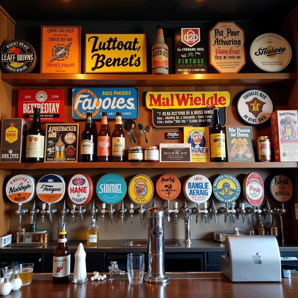 Craft Beer Bar Signs Display