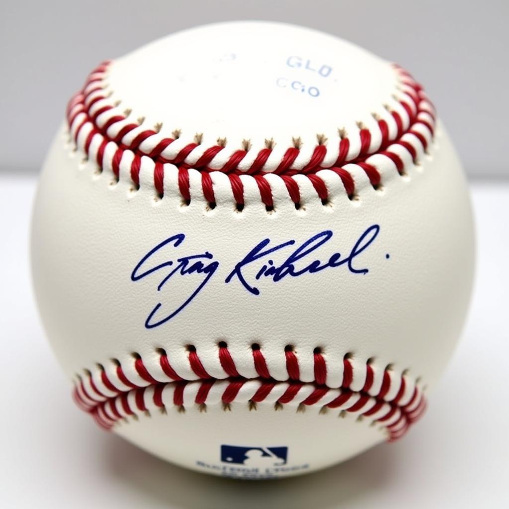 Craig Kimbrel Autographed Baseball Close-Up