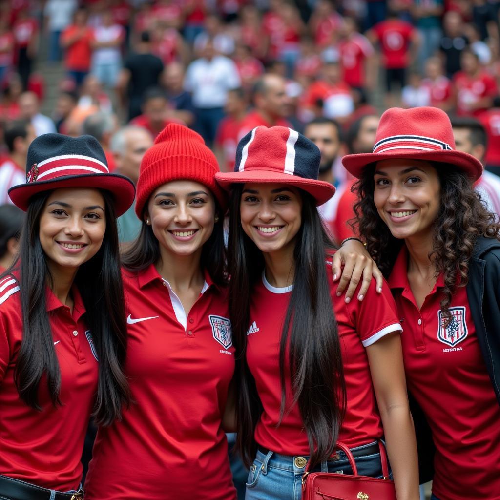 Besiktas fans from different cultures wearing Cubana hats