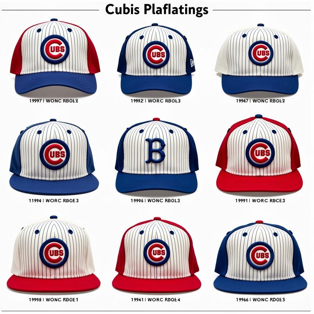 Evolution of Cubs Pinstripe Hats