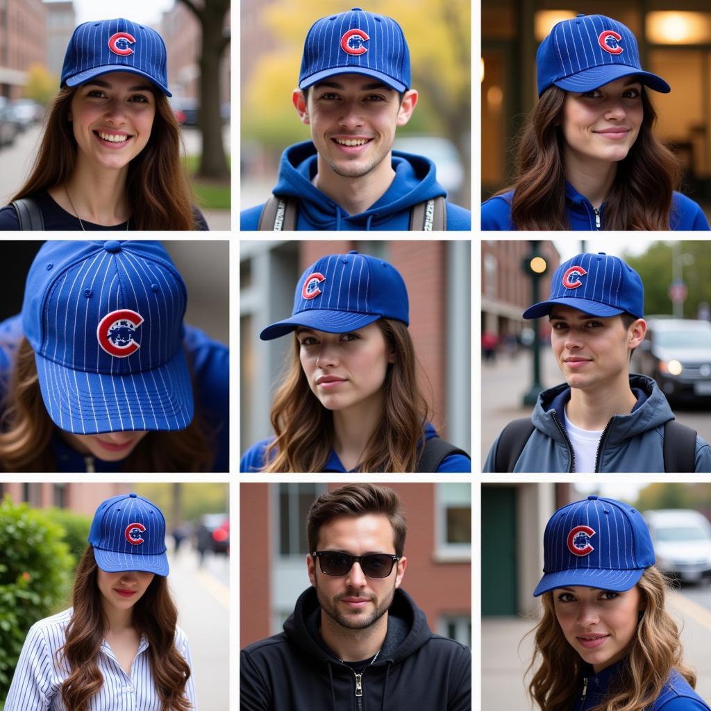 Cubs Pinstripe Hat in Everyday Life