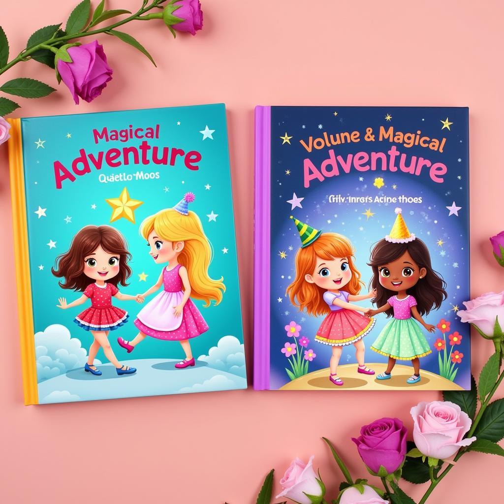 Custom adventure book for twin girls